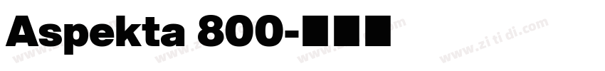 Aspekta 800字体转换
